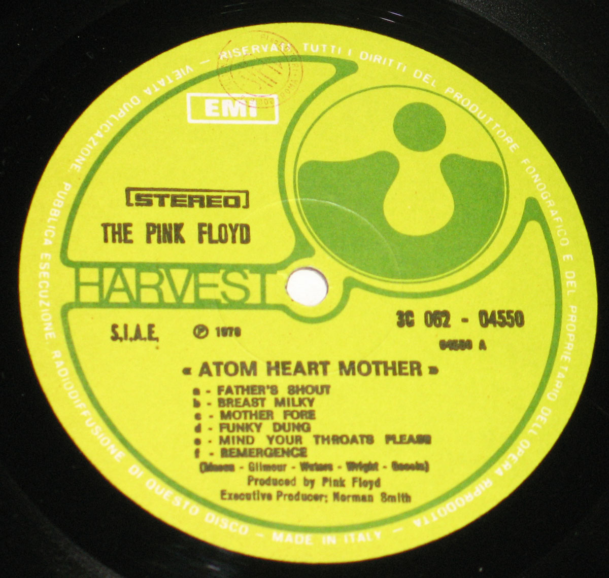 High Resolution Photo #5 PINK FLOYD Atom Heart Italy 1st2nd 